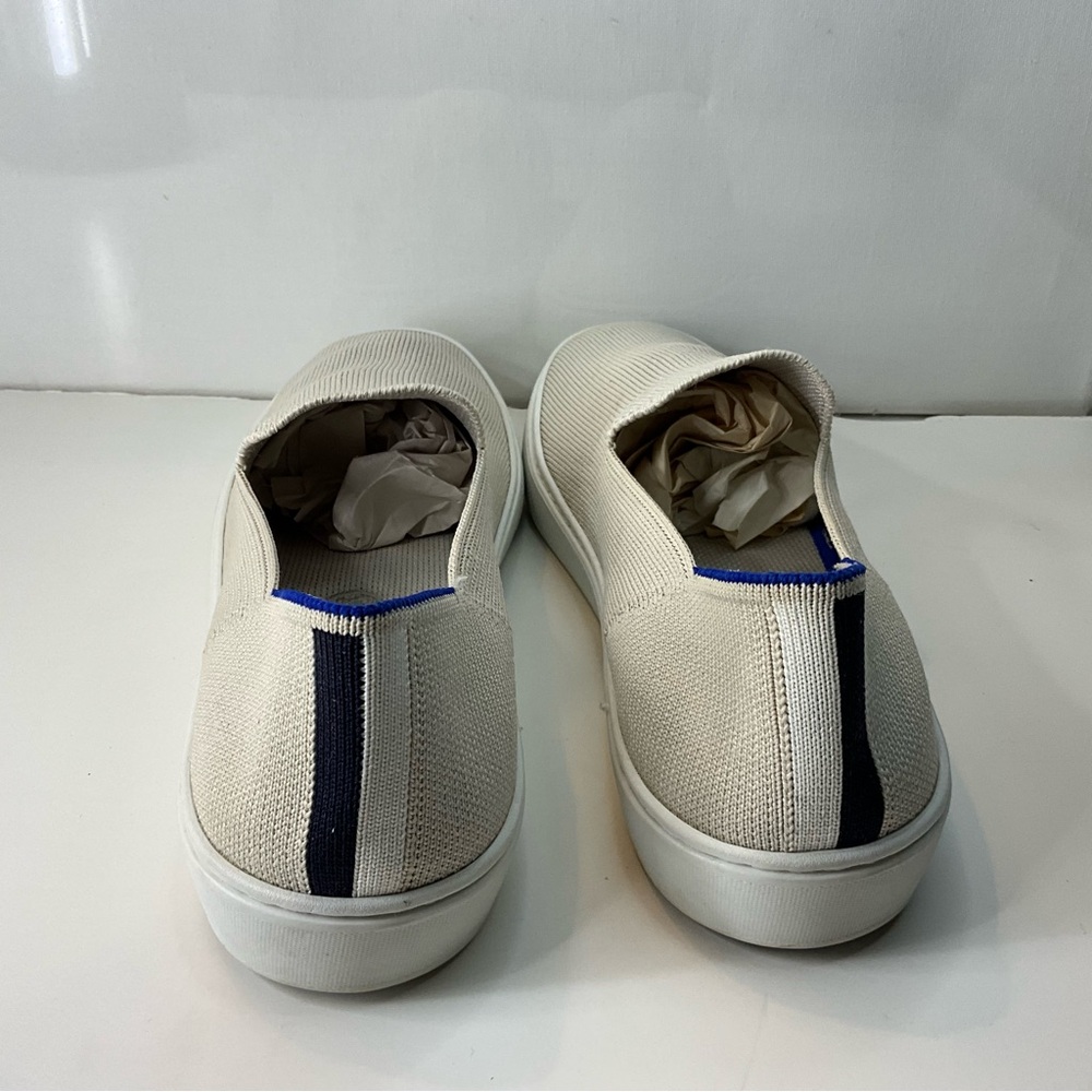 Rothys Casual Cream Slip-On Sneakers 8.5 - Picture 3 of 11
